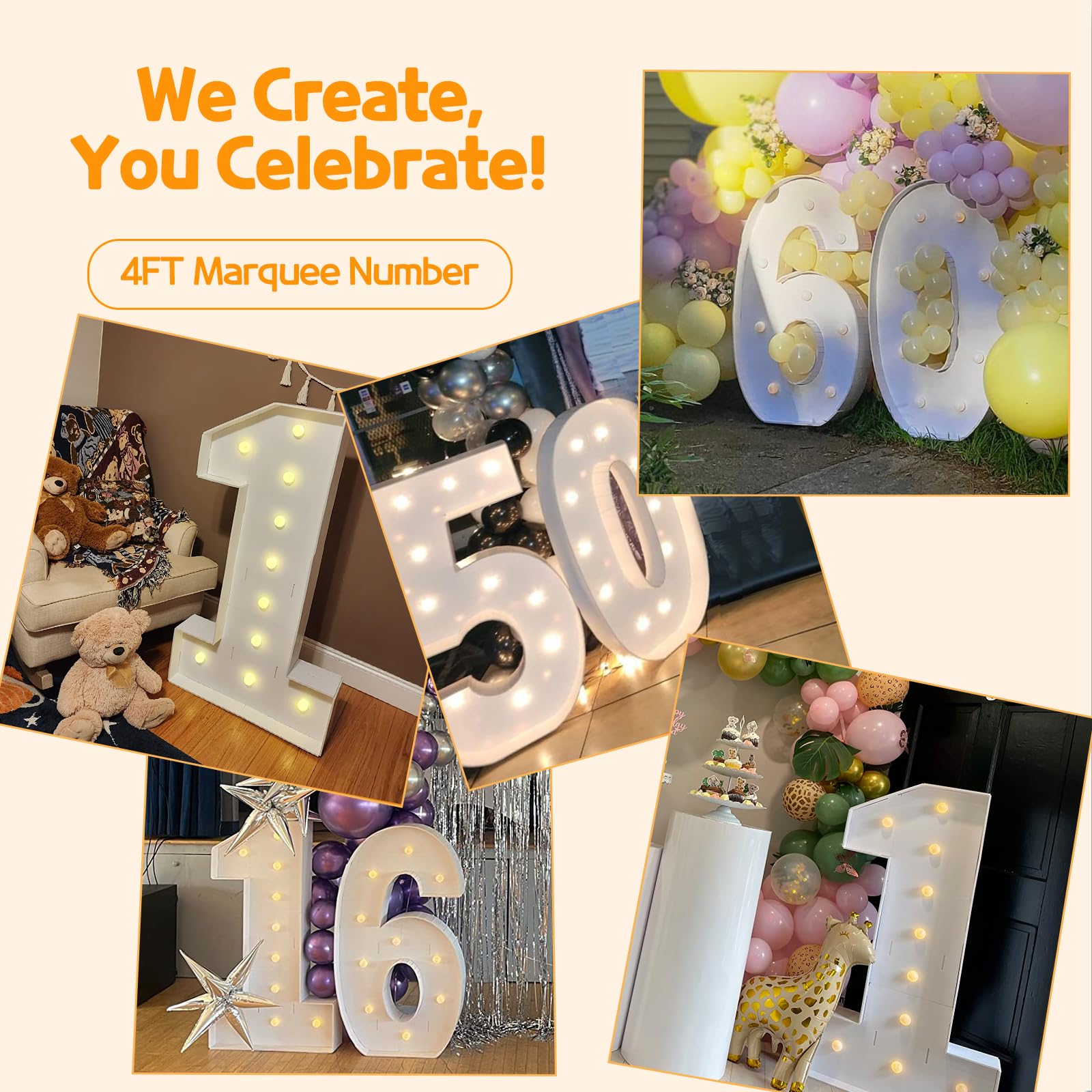 4FT Marquee Numbers, Light Up Numbers Letters, Mosaic Numbers for Balloons, Gaint Marquee Numbers, Number 2 Balloon, 12th 20th 21st 22nd Birthday Party Decorations, 2025 Graduation Decorations