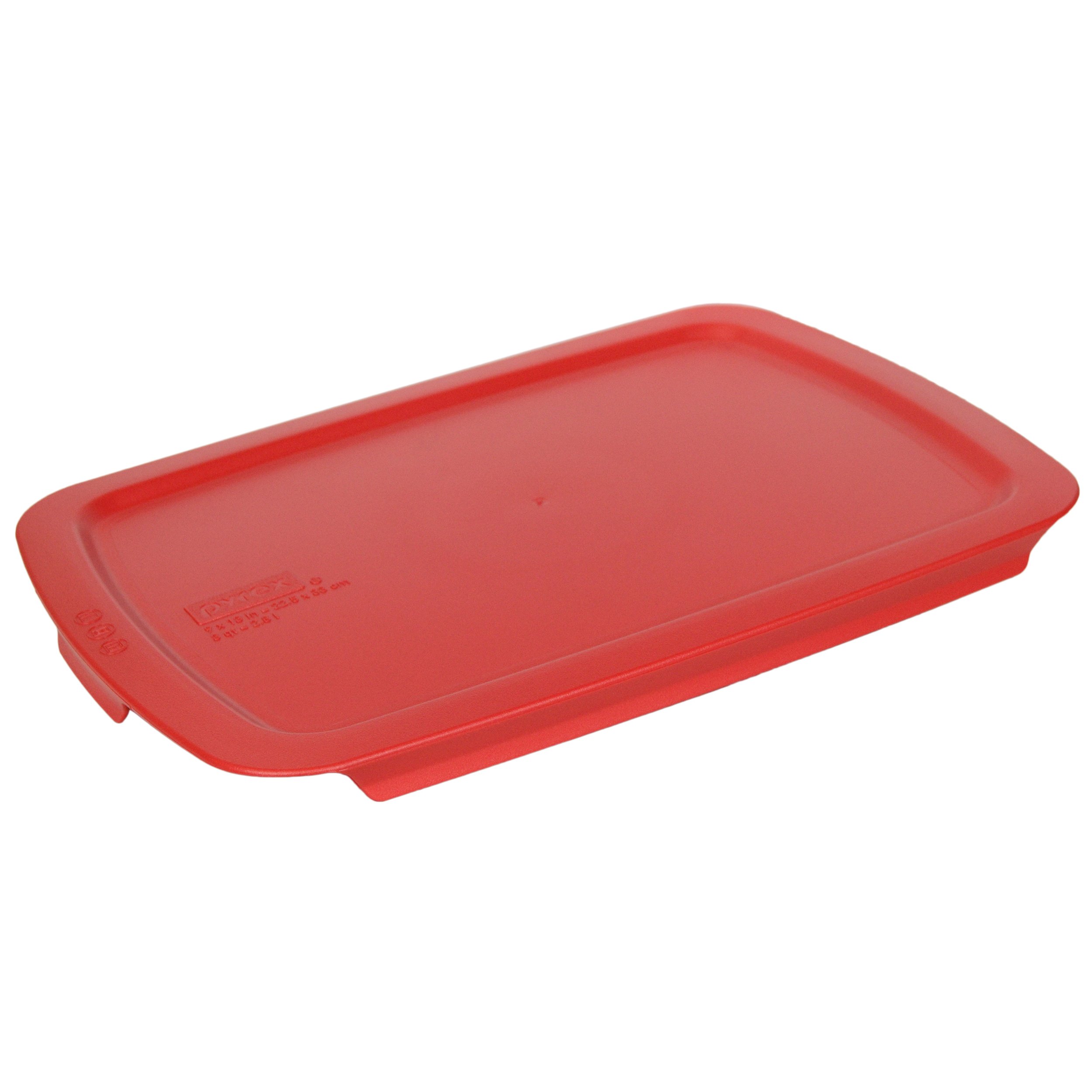 Pyrex C-233-PC 3qt Red Easy Grab Replacement Food Storage Lid (Will NOT Fit Basics 233 Glass Dish) - Made in the USA