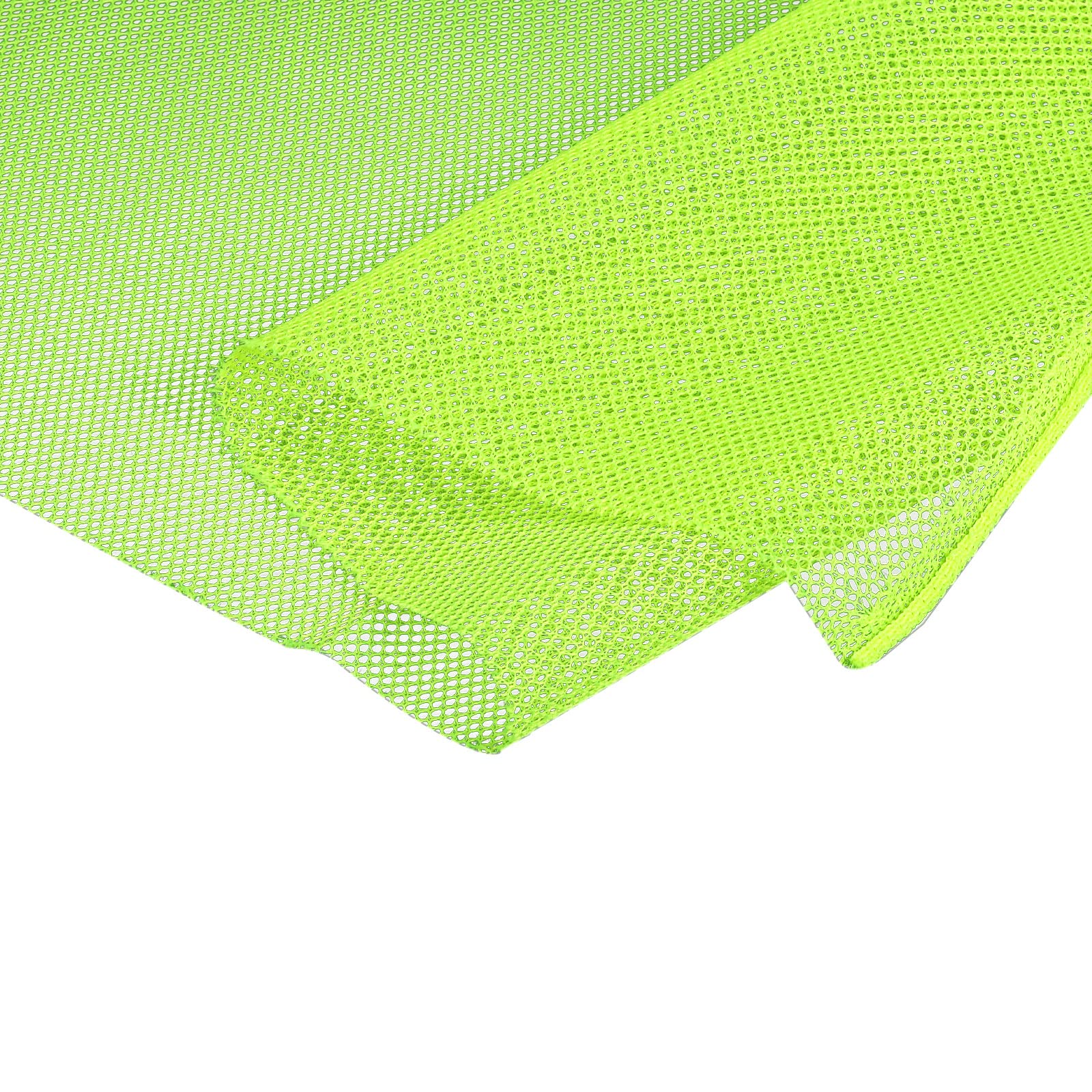 MECCANIXITY 120cm/46.8inch Mesh Fabric Lightweight Sheer Slightly Stretchy for Backpack Pocket and Straps, Netting Clothes, Netting Bag, Shopping Bag Lemon Yellow 1yard