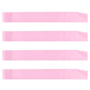 gdto8820 coolerthingsdg, 4 pcs blank satin sashes plain sashes party accessory for graduation wedding party, satin sashes pageant, make your own sashes, pink party plain pageant sashes(pink)