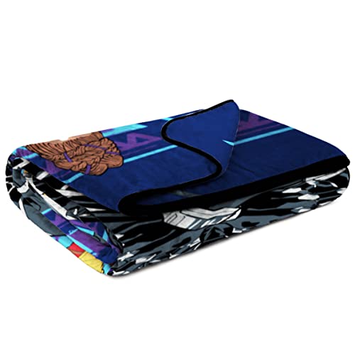 Marvel Black Panther Wakanda Forever Blanket - Measures 60 x 90 inches, Kids Bedding Features Shuri & Okoye - Fade Resistant Super Soft Fleece (Official Product)