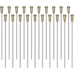 honoson 20 pack 4" syringes with needle 16 gauge blunt tip dispensing needle industrial luer lock needle