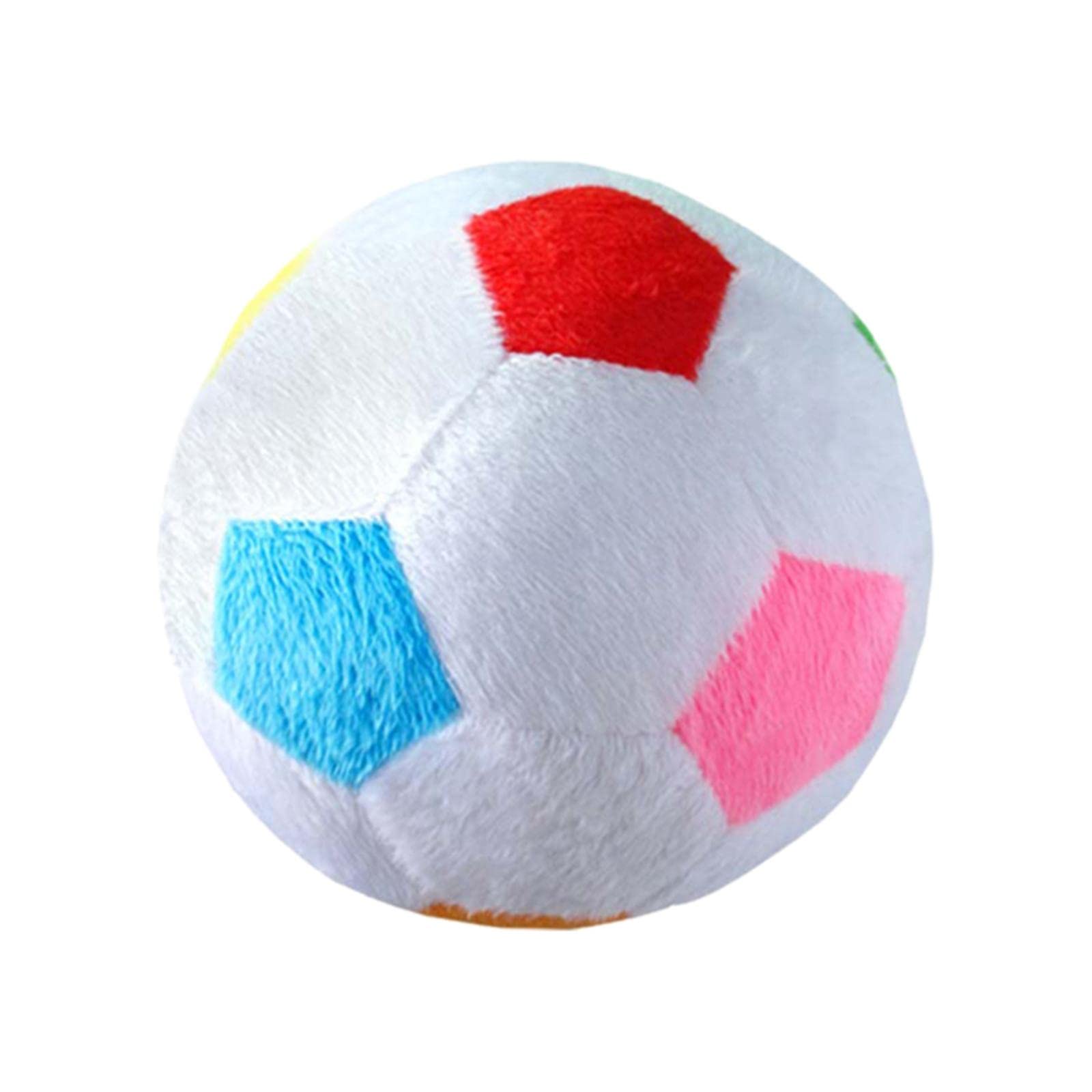 Milageto Multifunctional Plush Football Toy 17cm Diameter Plush Pillow, Ball Soft Soccer Stuffed Plush Toy for Birthday Gifts Children Baby Room, Colorful