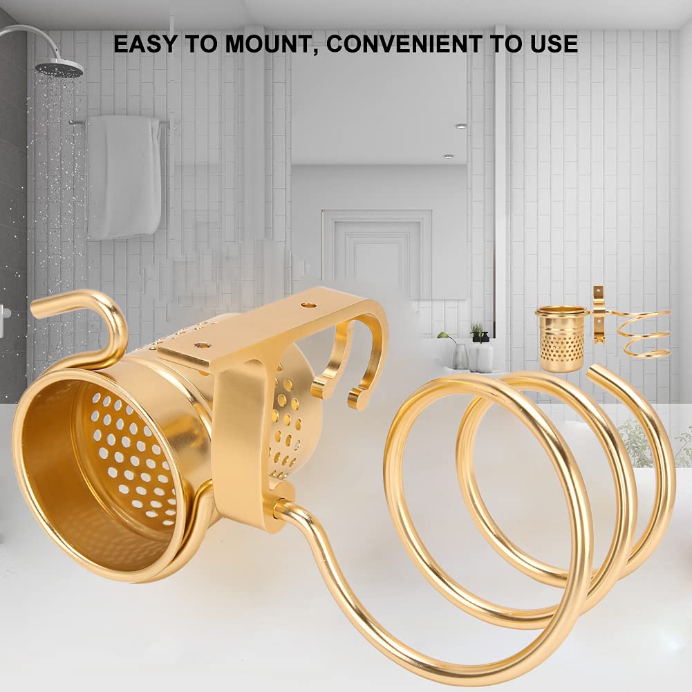 Hair Tool Organizer,Hair Dryer Holder,Blow Dryer Holder,Hair Tools Organizer,Aluminum Wall Mounted Hair Dryer Holder Fixing Screws for Bathroom Shower Hotel Barber