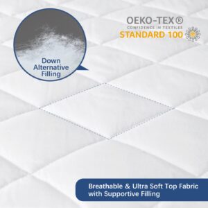 Waterproof Sofa Bed Mattress Protector Pad, Absorbent Queen Sleeper Sofa Mattress Topper Cover Quilted, Fitted Mattress Protector, 60" x72", White