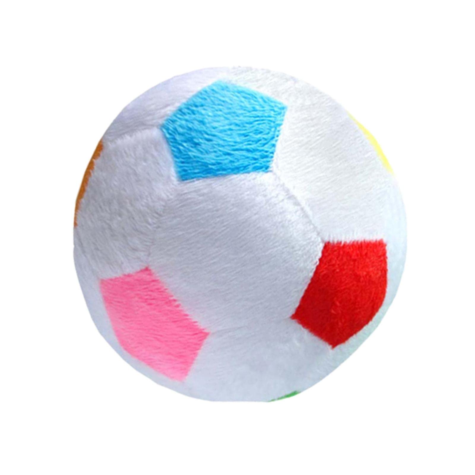 Milageto Multifunctional Plush Football Toy 17cm Diameter Plush Pillow, Ball Soft Soccer Stuffed Plush Toy for Birthday Gifts Children Baby Room, Colorful