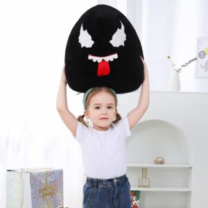 Global Park Venom Plush Toys with Elastic Tongue 17in, Stuffed Pillow Cute Animal Doll Soft Plushies Gift for Boys Girls