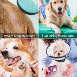 Dog Cone for Dogs After Surgery, Soft Dog Recovery Cone, Breathable Dog Cones for Large and Medium Small Dogs,Adjustable Dog Recovery Collar for Pets,Wound Healing Safety E-Collar (Medium Dog)