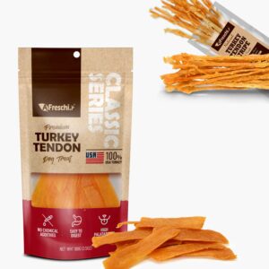 afreschi turkey tendon for dogs(slice+strip)