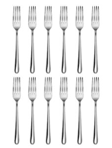 artaste 539984 rain ii forged 18/10 stainless steel dinner fork, 8.25-inch, set of 12