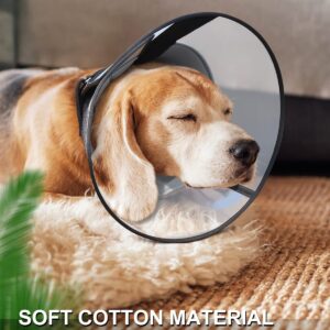 Dog Cone for Dogs After Surgery, Soft Dog Recovery Cone, Breathable Dog Cones for Large and Medium Small Dogs,Adjustable Dog Recovery Collar for Pets,Wound Healing Safety E-Collar (Medium Dog)