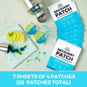 Party Treats Patches 28 Pack - Wake Up Refreshed & Energized with Our 100% Natural Ingredients Party Patch - Skin-Friendly & Waterproof - Enhanced Morning Formula…