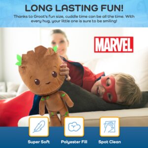 Marvel Guardians of The Galaxy Groot Stuffed Pillow Buddy - Super Soft Polyester Microfiber, 14 inch (Official Product)