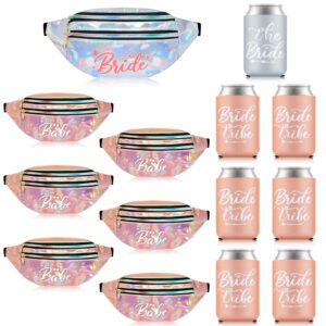 14 pcs bachelorette fanny pack set bachelorette can sleeves cooler bachelorette party supplies bachelorette party decorations bridal shower party favors for wedding