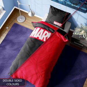 Marvel Kids Bedding Single or Double Duvet Set with Pillow Cases, Reversible (Single)