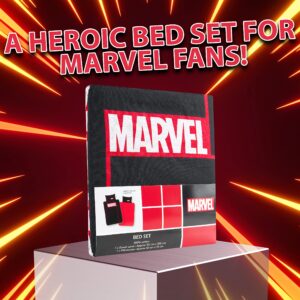 Marvel Kids Bedding Single or Double Duvet Set with Pillow Cases, Reversible (Single)