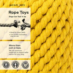 Jax & Bones Dog Rope Toy - 3" Aqua Knot Celtic Knot Pull Toy for Dogs - Premium Tug of War Toy for Aggressive Knot Dog Rope