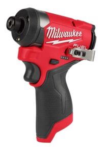 milwaukee - m12 fuel 12v lithium-ion brushless cordless 1/4 in. hex impact driver (tool-only) - 3453-20