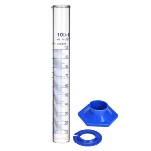 5PCS Graduated Cylinder Measuring Cylinder Thick Glass Lab Cylinders (100ML)