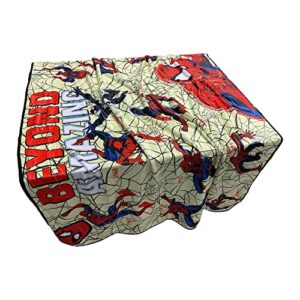 Marvel Spider-Man Beyond Amazing 60th Flannel Fleece Throw Super Soft Lightweight Fleece Blanket 45 x 60 Inches