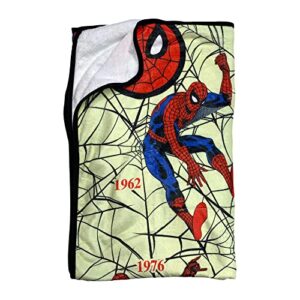 Marvel Spider-Man Beyond Amazing 60th Flannel Fleece Throw Super Soft Lightweight Fleece Blanket 45 x 60 Inches