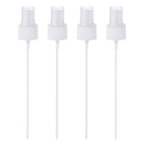 patikil spray bottle top, 4 pack sprayer replacement pump plastic for essential oil bottles, white