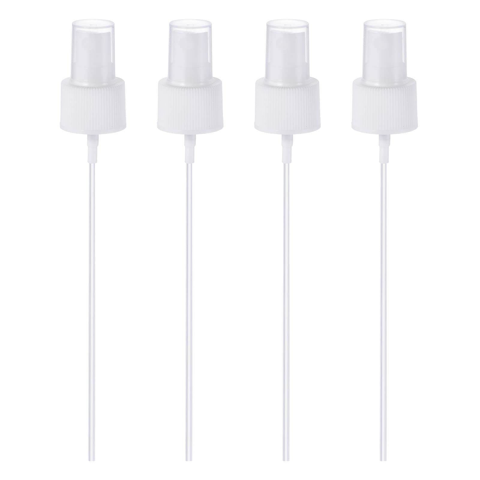 PATIKIL Spray Bottle Top, 4 Pack Sprayer Replacement Pump Plastic for Essential Oil Bottles, White