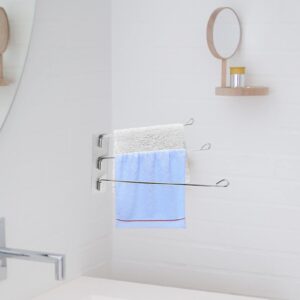 UPKOCH Toilet Paper Swing Arm Towel Mount Towel Rack Stainless Steel Towel Bar Rotation Space Saving Towel Racks Swivel Hand Towel Bar for Home Kitchen Bathroom Accessories