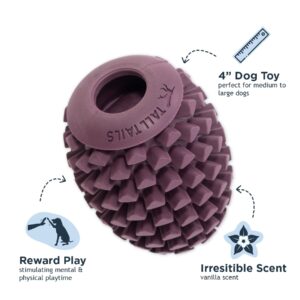 Tall Tails Natural Rubber Pinecone Reward Toy for Dogs Toy - Use with Spreadable Treats and Kibble