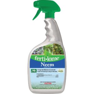 fertilome (16096) neem oil ready to use insecticide, controls aphids, spider mites, scale and beetles, omri listed (32 oz)