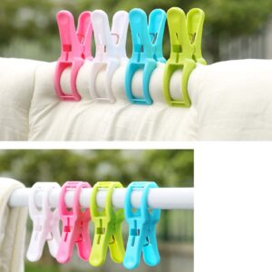 Loialpupy Beach Towel Clips Windproof Clip for Towel Bath Towel Blanket Clothes Beach Towel Table Clothes Peg White Pink Green Blue (4pcs)