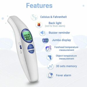 ZenBaby - Noncontact Thermometer - White - Infrared Thermometer Gun