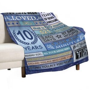 Rqhoqci 17 Year Old Boy Gift Ideas Blanket, 17th Birthday Gifts for Boys, Gifts for 17 Year Old Boys, Birthday Gifts for 17 Year Old Boy, 17th Birthday Decorations for Boys Throw Blanket 60"X50"