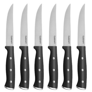 cuisinart black triple rivet 6pc steak knife set