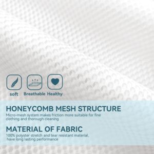 Honeycomb Mesh Laundry Bags For Delicates With Zipper,Washing Bag For Socks, Small Laundry Bag For Delicates, Underwear, Tshirts, Swimsuit, Baby Clothes, Lingerie Bag For Socks (12"x16" 3pcs)