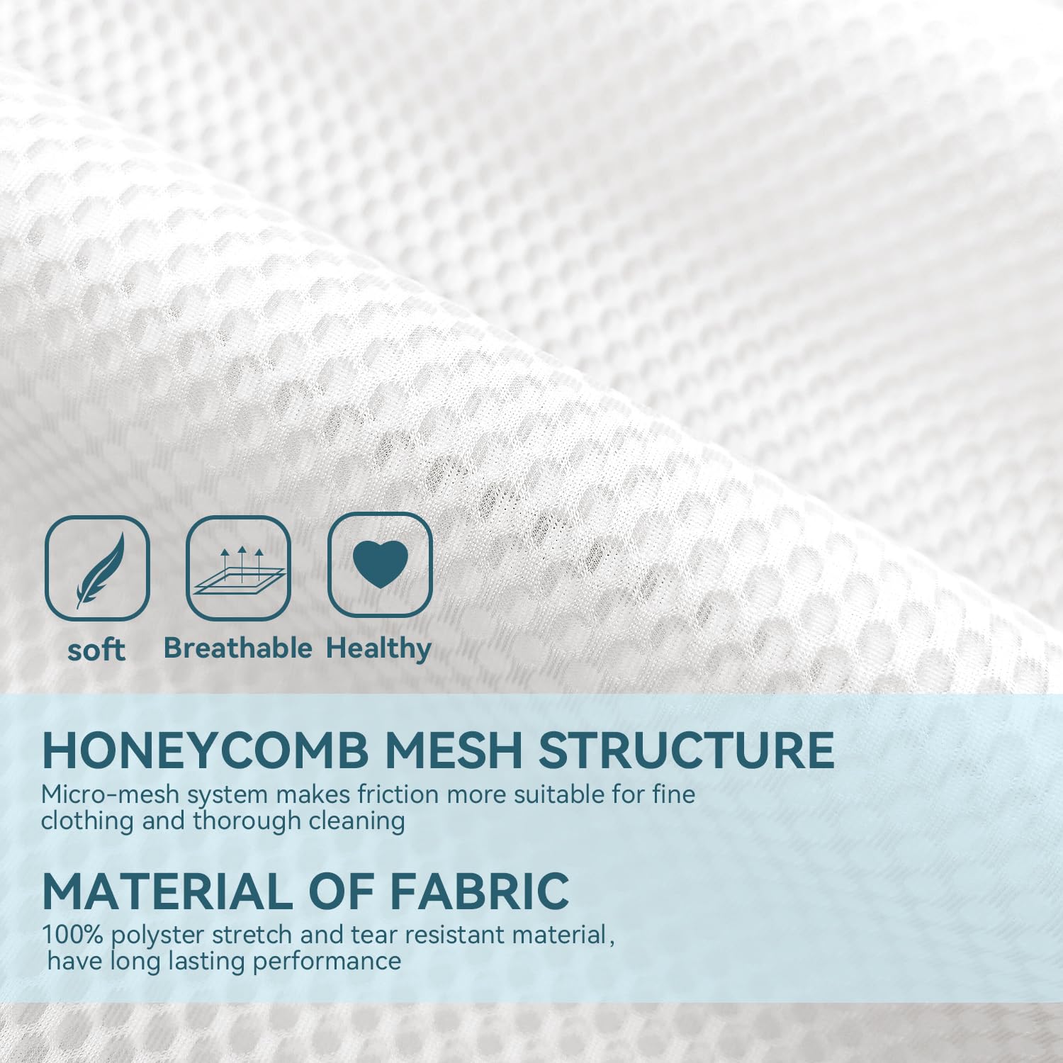 Honeycomb Mesh Laundry Bags For Delicates With Zipper,Washing Bag For Socks, Small Laundry Bag For Delicates, Underwear, Tshirts, Swimsuit, Baby Clothes, Lingerie Bag For Socks (12"x16" 3pcs)