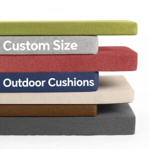 focuprodu custom outdoor bench cushion. patio furniture cushions with non-slip design,for indoor/outdoor furniture bench cushion.90+ colors available.(custom size)