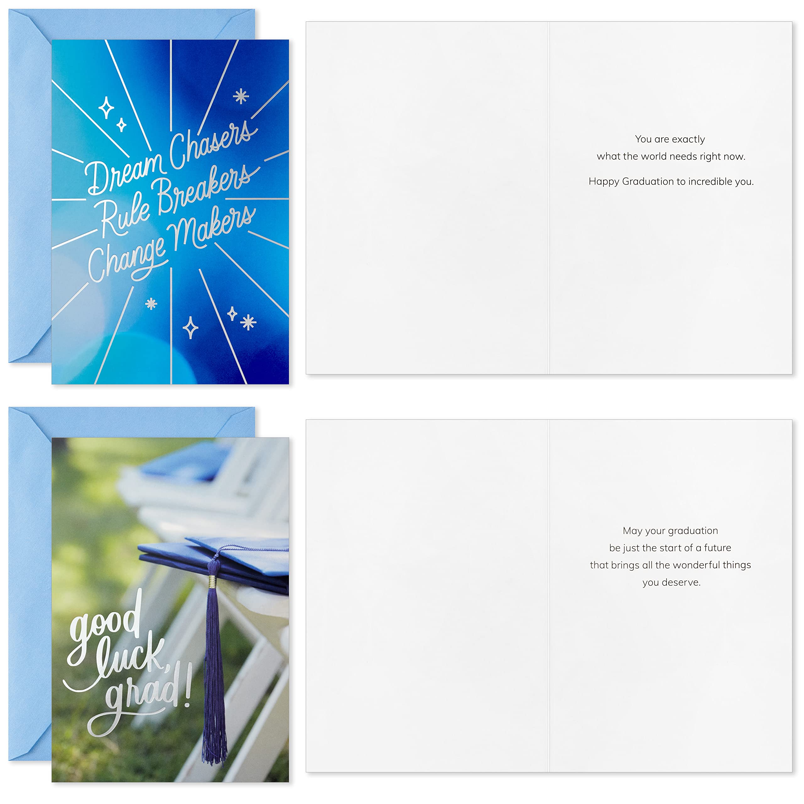 Hallmark Graduation Cards Assortment, You're Going Places (16 Cards and Envelopes, 4 Designs