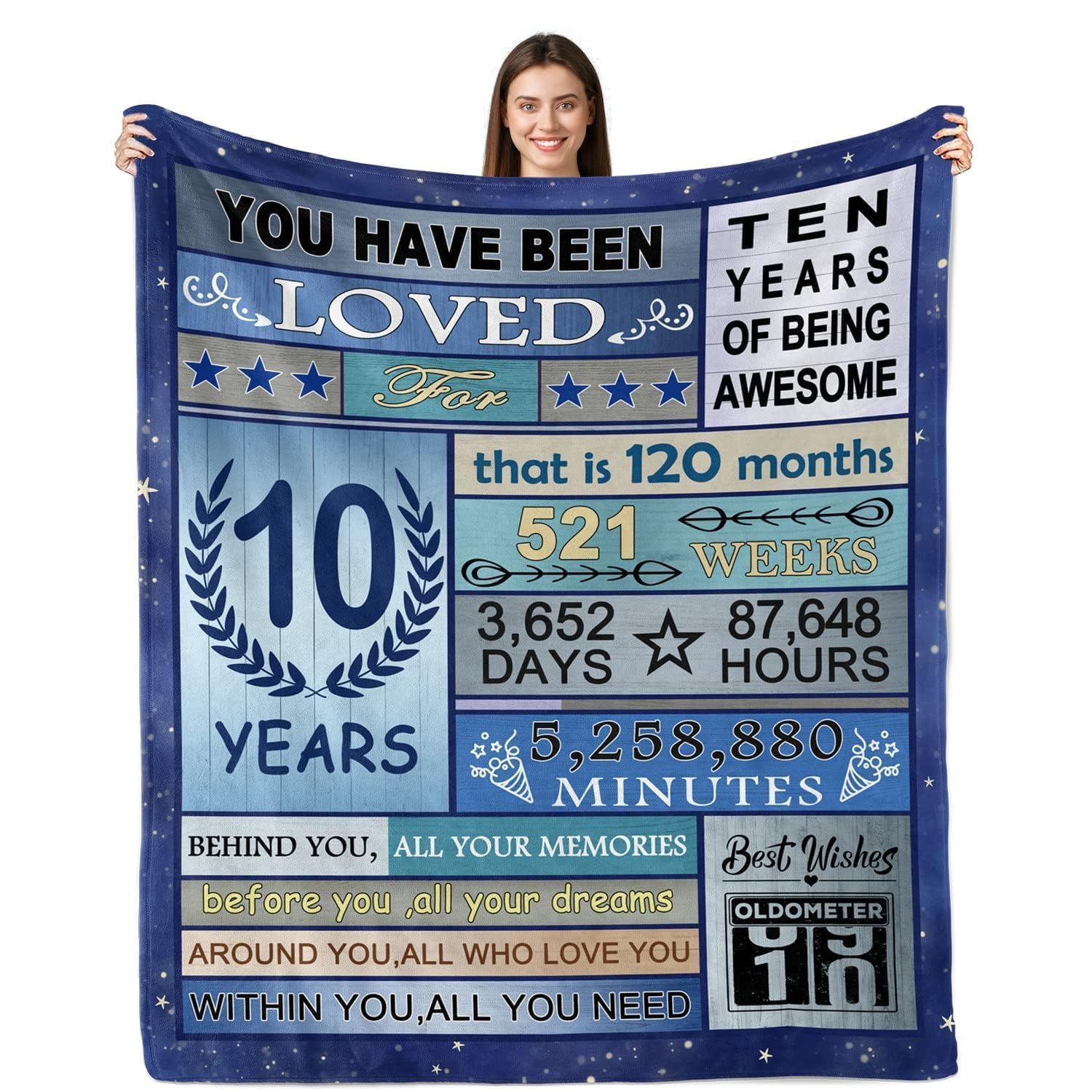 Rqhoqci 17 Year Old Boy Gift Ideas Blanket, 17th Birthday Gifts for Boys, Gifts for 17 Year Old Boys, Birthday Gifts for 17 Year Old Boy, 17th Birthday Decorations for Boys Throw Blanket 60"X50"