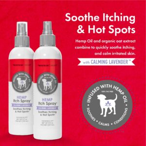 Petkin Hemp Anti Itch Spray for Dogs and Cats – with Hemp Oil & Calming Lavender Extract, 8 fl oz – Reduce Itching, Hot Spots and Skin Irritation – Soothes, Calms & Conditions