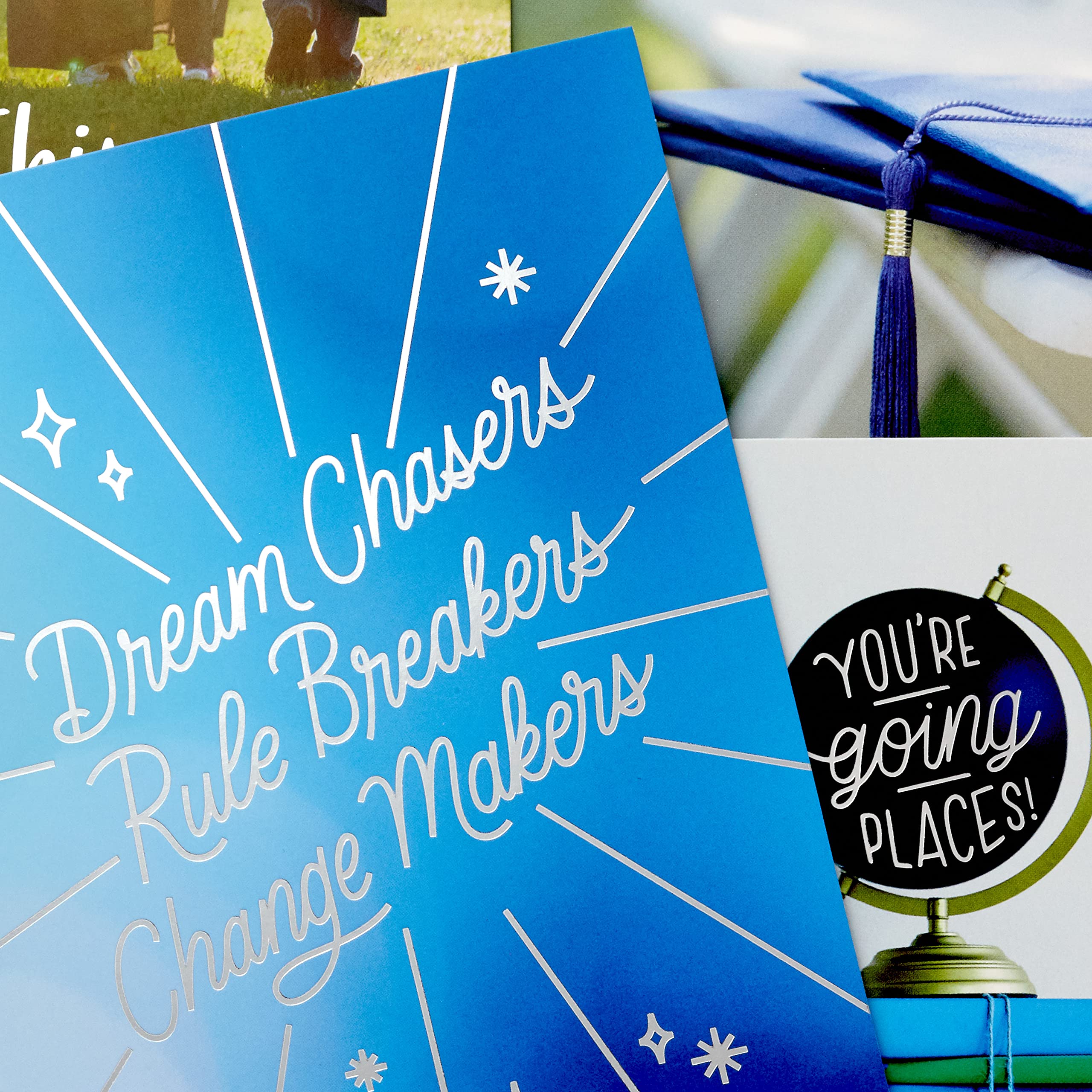 Hallmark Graduation Cards Assortment, You're Going Places (16 Cards and Envelopes, 4 Designs