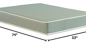 Wayton, 5/7/8/10 Inch Medium Firm Water-Resistance Vinyl Foam Mattress, Easy to Clean, Comfortable & Noise Free, Full, Blue