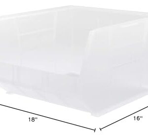 Akro-Mils 30270 AkroBins Plastic Storage Bins (3-Pack) and 40270 Lengthwise Plastic Dividers (6-Pack)