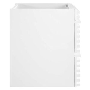 Modway Render 23.5" MDF Wood Wall-Mount Bathroom Vanity Cabinet in White