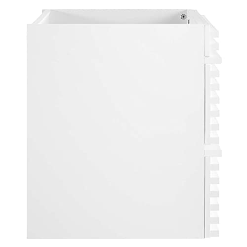 Modway Render 23.5" MDF Wood Wall-Mount Bathroom Vanity Cabinet in White