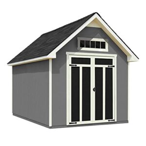 handy home products tribeca 10x12 do-it yourself wooden storage shed with floor