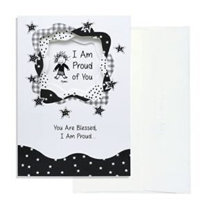 blue mountain arts any occasion card—words of pride and celebration great for graduation, new job, birthday, or other milestone by marci and the children of the inner light (i am proud of you)