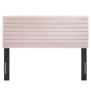 Modway Tranquil Performance Velvet Full/Queen Headboard in Pink