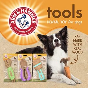 Arm & Hammer for Pets Chew Tools Collection: Wood Blend Wrench Chew Toy for Dogs | Compressed Wood Dog Chew Toys with Baking Soda, Safer & Durable Alternative to Chewing Sticks 8 Inch