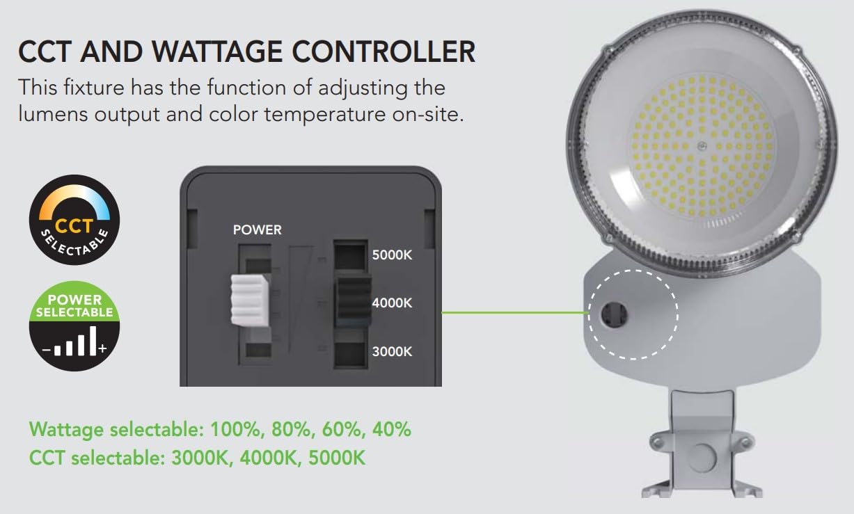 LED Dusk to Dawn Area Light - 120 Watt - 15,000 Lumens! - Perfect for use as an LED Yard Light, LED Area Light or LED Security Light